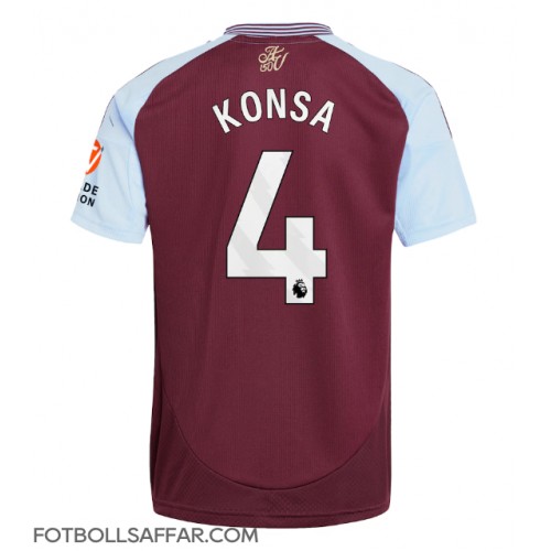 Aston Villa Ezri Konsa #4 Hemmatröja 2024-25 Kortärmad